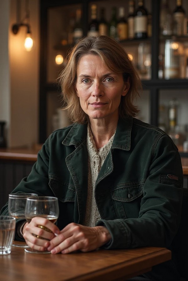 Девушка с цветными волосами, фотографирующая граффити Девушка с цветными волосами, фотографирующая граффити