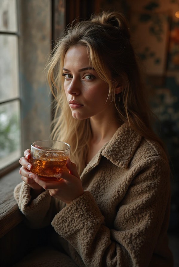 Девушка с цветными волосами, фотографирующая граффити Девушка с цветными волосами, фотографирующая граффити