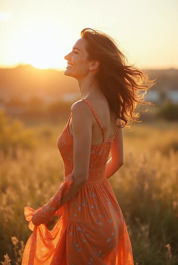 Шатенка в платье и каблуках на старинной лестнице в городе Шатенка в платье и каблуках на старинной лестнице в городе